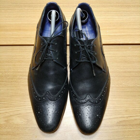 Ted Baker London Leather Dress Shoes 9 Black - Picture 3 of 8